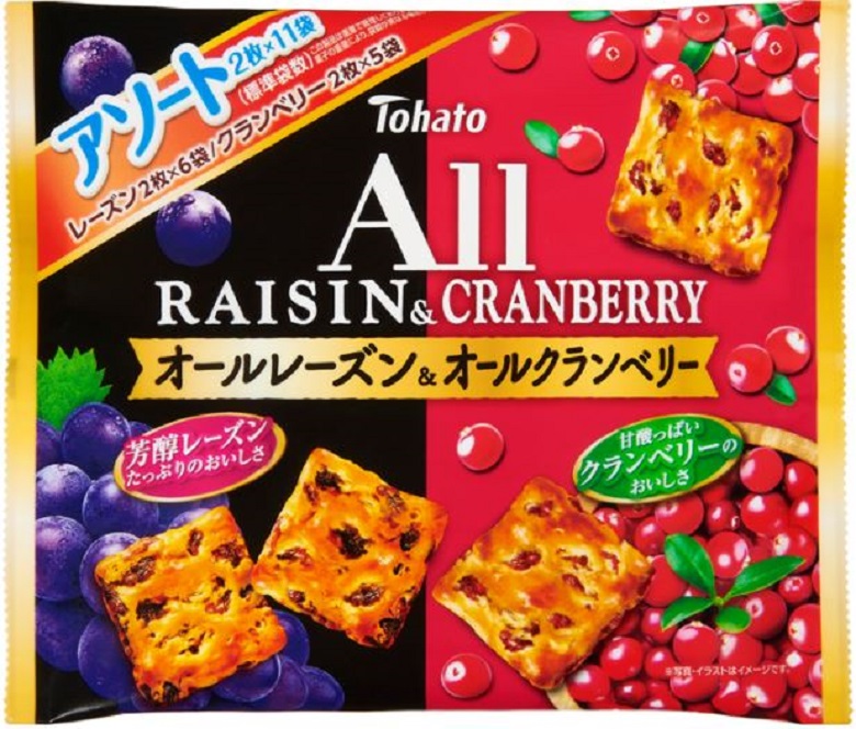 東ハト　ファミリーサイズオールアソートレーズン＆クランベリー